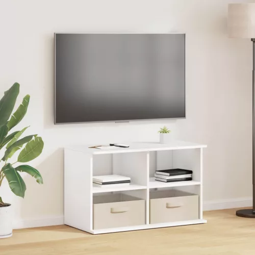 vidaXL TV állvány fiókkal Fehér 79 x 40 x 48 cm