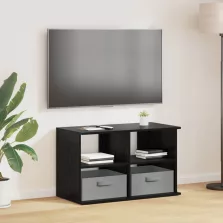 vidaXL TV állvány fiókkal Fekete tölgy 79 x 40 x 48 cm
