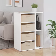 vidaXL Széf fiókkal Fehér 60 x 33,5 x 84 cm