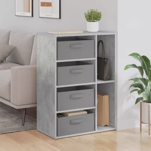 vidaXL Széf fiókkal Beton Szürke 60 x 33,5 x 84 cm