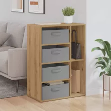 vidaXL Széf fiókkal Artisan tölgy 60 x 33,5 x 84 cm