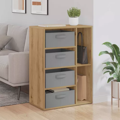 vidaXL Széf fiókkal Artisan tölgy 60 x 33,5 x 84 cm