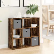 vidaXL Széf fiókkal Füstölt tölgy 73,5 x 24 x 69,5 cm