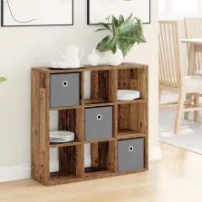 vidaXL Széf fiókkal Öreg fa 73,5 x 24 x 69,5 cm