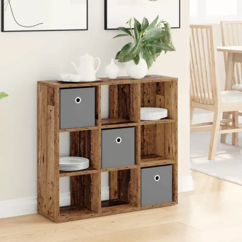 vidaXL Széf fiókkal Öreg fa 73,5 x 24 x 69,5 cm