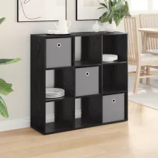 vidaXL Széf fiókkal Fekete tölgy 88,5 x 29 x 84,5 cm