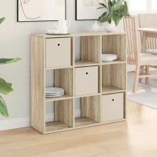 vidaXL Széf fiókkal Sonoma tölgy 88,5 x 29 x 84,5 cm