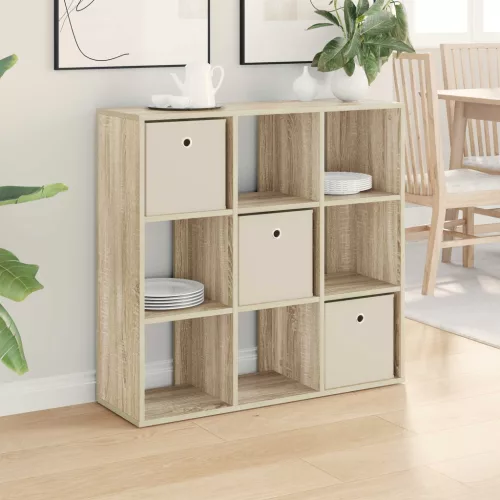 vidaXL Széf fiókkal Sonoma tölgy 88,5 x 29 x 84,5 cm