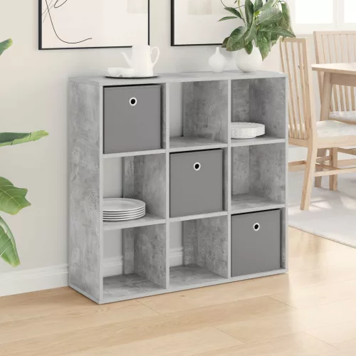 vidaXL Széf fiókkal Beton Szürke 88,5 x 29 x 84,5 cm