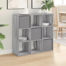 vidaXL Széf fiókkal Szürke Sonoma 88,5 x 29 x 84,5 cm