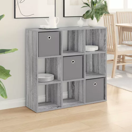 vidaXL Széf fiókkal Szürke Sonoma 88,5 x 29 x 84,5 cm