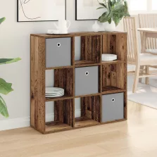 vidaXL Széf fiókkal Öreg fa 88,5 x 29 x 84,5 cm