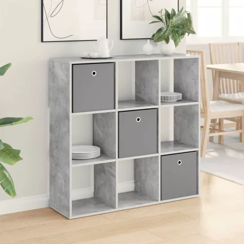 vidaXL Széf fiókkal Beton Szürke 102 x 31 x 99,5 cm