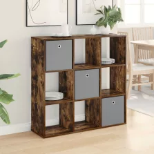 vidaXL Széf fiókkal Füstölt tölgy 102 x 31 x 99,5 cm