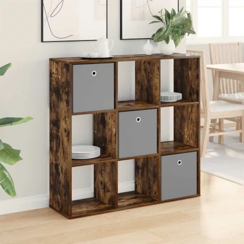 vidaXL Széf fiókkal Füstölt tölgy 102 x 31 x 99,5 cm