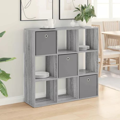 vidaXL Széf fiókkal Szürke Sonoma 102 x 31 x 99,5 cm