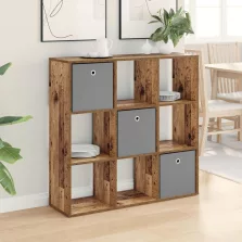 vidaXL Széf fiókkal Öreg fa 102 x 31 x 99,5 cm