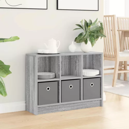 vidaXL Széf fiókkal Szürke Sonoma 73,5 x 22,5 x 53,5 cm