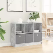 vidaXL Széf fiókkal Beton Szürke 88,5 x 27,5 x 63,5 cm