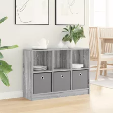 vidaXL Széf fiókkal Szürke Sonoma 88,5 x 27,5 x 63,5 cm