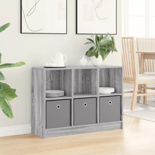 vidaXL Széf fiókkal Szürke Sonoma 88,5 x 27,5 x 63,5 cm