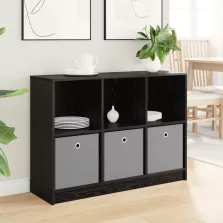 vidaXL Széf fiókkal Fekete tölgy 102 x 32 x 73,5 cm