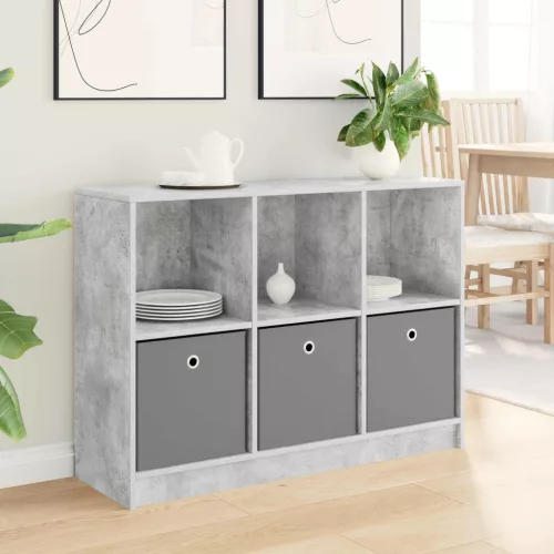 vidaXL Széf fiókkal Beton Szürke 102 x 32 x 73,5 cm