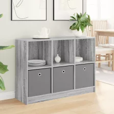 vidaXL Széf fiókkal Szürke Sonoma 102 x 32 x 73,5 cm