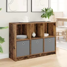 vidaXL Széf fiókkal Öreg fa 102 x 32 x 73,5 cm