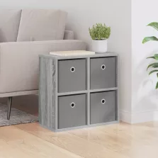 vidaXL Széf fiókkal Szürke Sonoma 49,5 x 22 x 47 cm