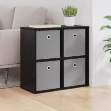 vidaXL Széf fiókkal Fekete tölgy 59,5 x 27 x 57 cm