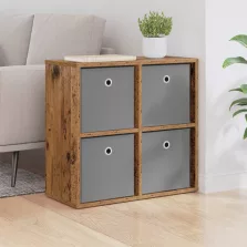 vidaXL Széf fiókkal Öreg fa 59,5 x 27 x 57 cm