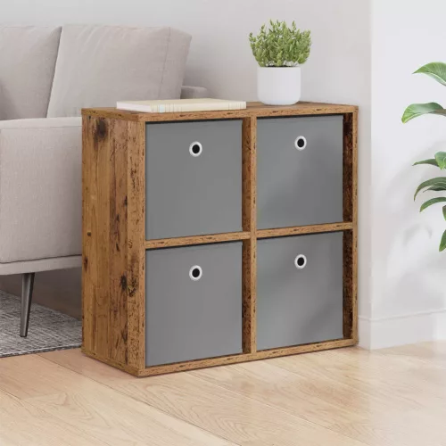 vidaXL Széf fiókkal Öreg fa 59,5 x 27 x 57 cm