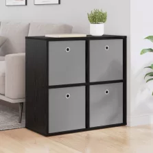 vidaXL Széf fiókkal Fekete tölgy 68,5 x 32 x 67 cm