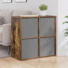 vidaXL Széf fiókkal Füstölt tölgy 68,5 x 32 x 67 cm