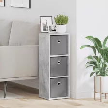 vidaXL Széf fiókkal Beton Szürke 25,5 x 22 x 69,5 cm