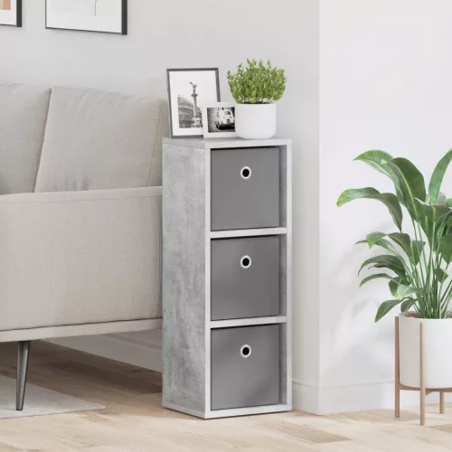 vidaXL Széf fiókkal Beton Szürke 25,5 x 22 x 69,5 cm