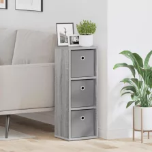 vidaXL Széf fiókkal Szürke Sonoma 25,5 x 22 x 69,5 cm