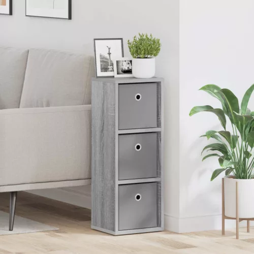 vidaXL Széf fiókkal Szürke Sonoma 25,5 x 22 x 69,5 cm