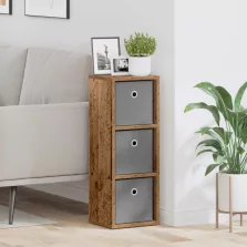 vidaXL Széf fiókkal Öreg fa 25,5 x 22 x 69,5 cm