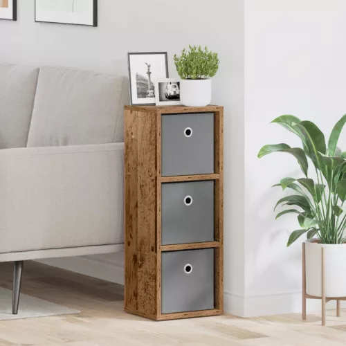 vidaXL Széf fiókkal Öreg fa 25,5 x 22 x 69,5 cm