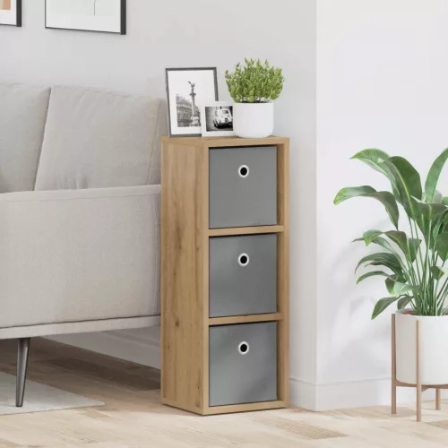 vidaXL Széf fiókkal Artisan tölgy 25,5 x 22 x 69,5 cm