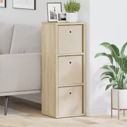 vidaXL Széf fiókkal Sonoma tölgy 30,5 x 27 x 84,5 cm