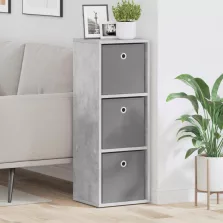 vidaXL Széf fiókkal Beton Szürke 30,5 x 27 x 84,5 cm