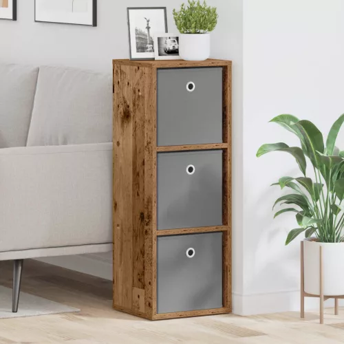 vidaXL Széf fiókkal Öreg fa 30,5 x 27 x 84,5 cm