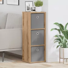 vidaXL Széf fiókkal Artisan tölgy 30,5 x 27 x 84,5 cm