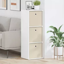 vidaXL Széf fiókkal Fehér 35 x 32 x 99,5 cm