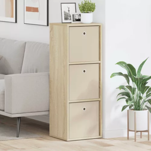 vidaXL Széf fiókkal Sonoma tölgy 35 x 32 x 99,5 cm