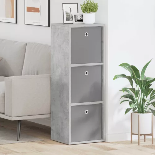 vidaXL Széf fiókkal Beton Szürke 35 x 32 x 99,5 cm