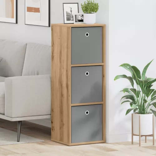 vidaXL Széf fiókkal Artisan tölgy 35 x 32 x 99,5 cm